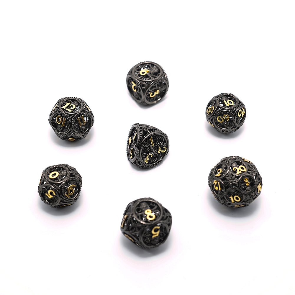 Black Gold Dragon Hollow Orbs